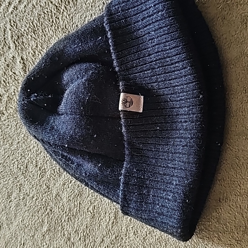 All black timberland beanie size o/s